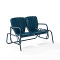 Crosley Furniture Ridgeland Outdoor Metal Loveseat Glider, Navy Gloss CO1032-NV